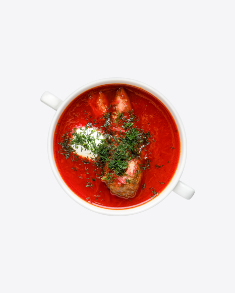 Hot Tomato Soup w/ Beef Rib