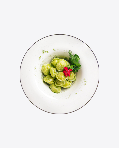 Green Pelmeni Dumplings