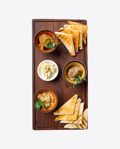 Assorted Dip Platter with Toasts
