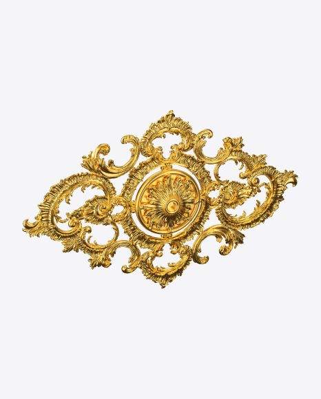 Golden Stucco Molding PNG