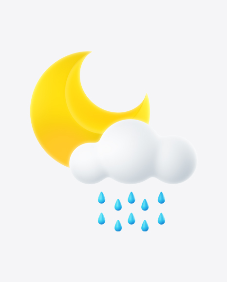 Weather Icon - Night Rain