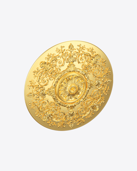 Golden Stucco Molding PNG