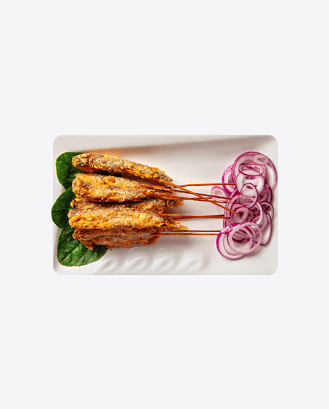 Fried Capelin on Skewers