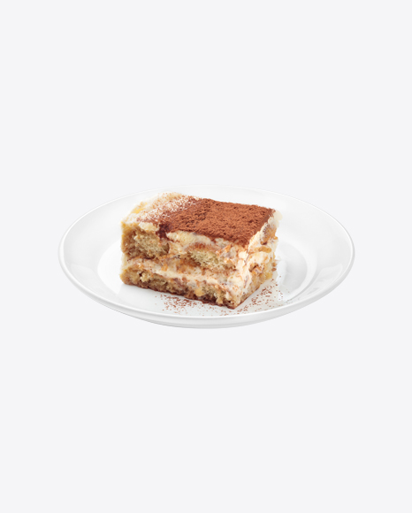Tiramisu Piece on Plate