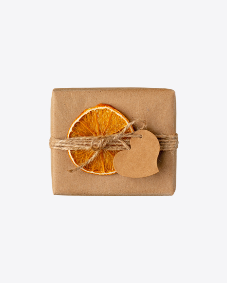 Kraft Wrap w/ Dried Orange Slice Decor