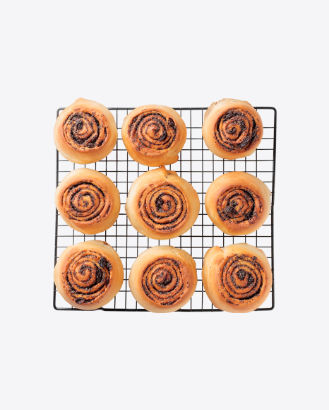 Poppy Buns on Grid