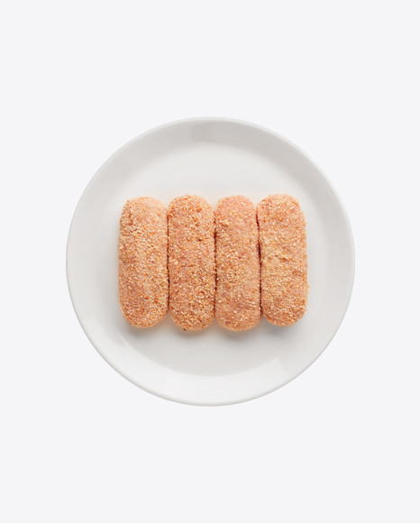Raw Cutlets on Plate