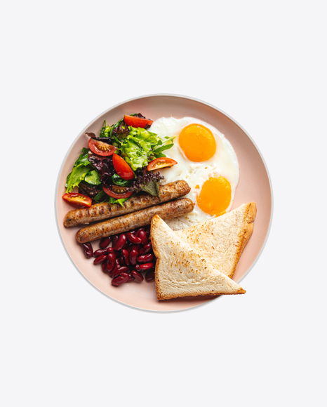 Download English Breakfast w/ Eggs Transparent PNG on YELLOW Images