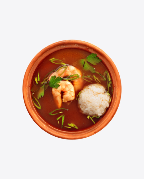 Miso Soup w/ Shrimps