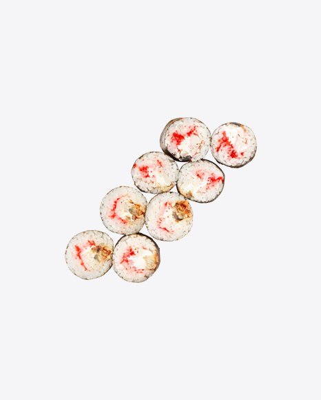 Eel Rolls w/ Cream Cheese, Cucumber & Tobico Caviar