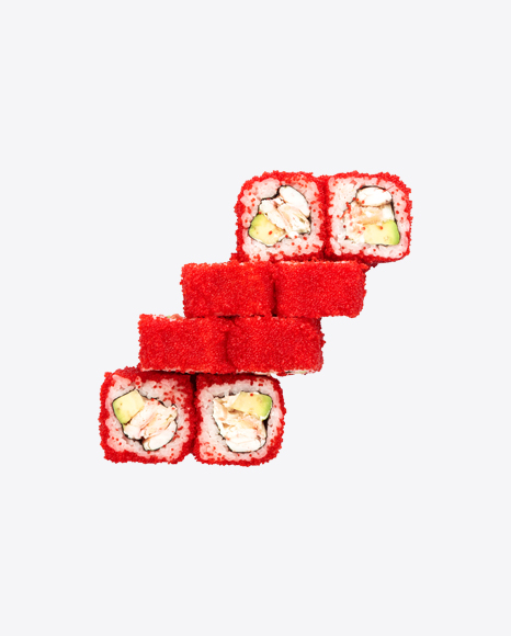 Red Tobiko Rolls