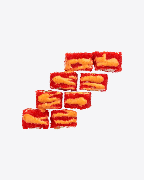 Red Tobiko Rolls