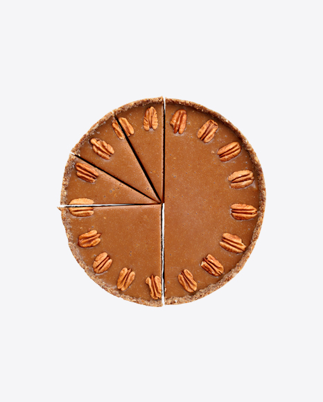Sliced Chocolate Cheesecake w/ Pecan Nuts