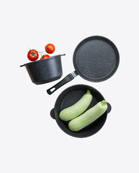Pans Set w/ Vegetables