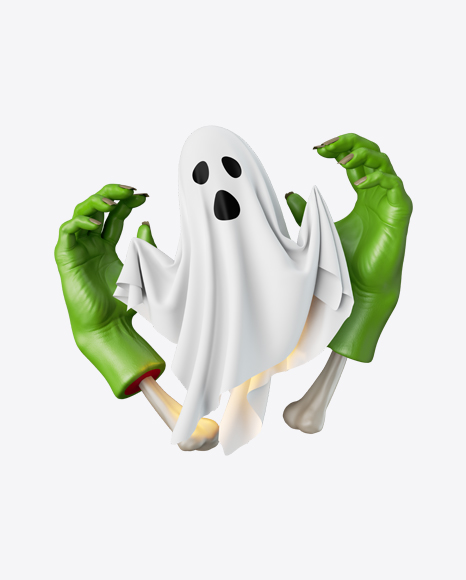 Zombie Hands with Ghost PNG
