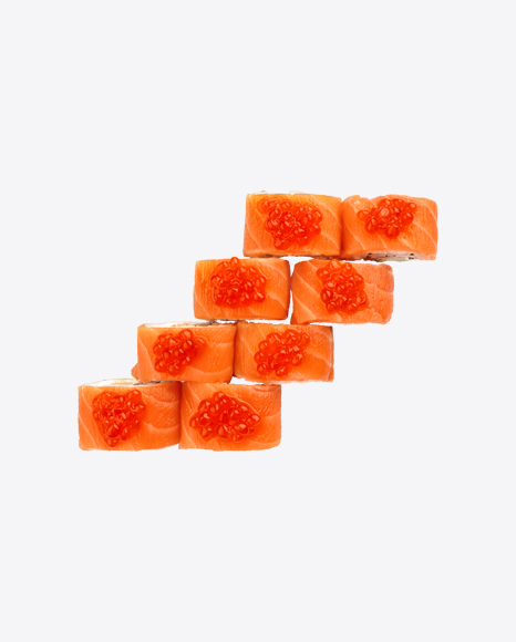 Salmon Rolls w/ Red Caviar