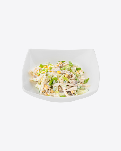 Salad w/ Apple, Corn, Mushrooms & Greens