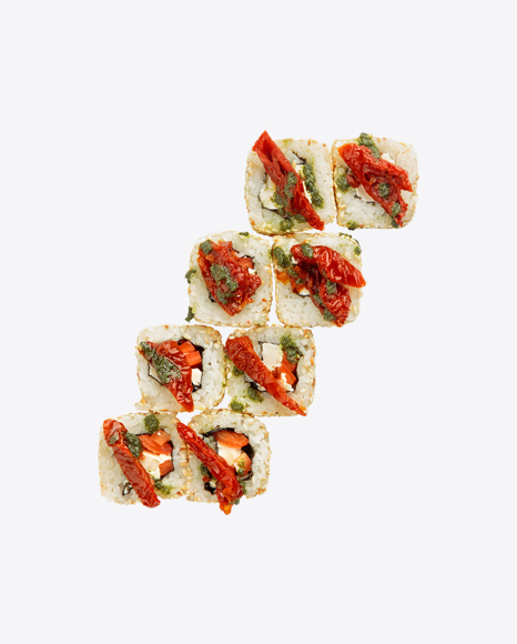 Vegetarian Rolls w/ Dried Tomatoes & Pesto