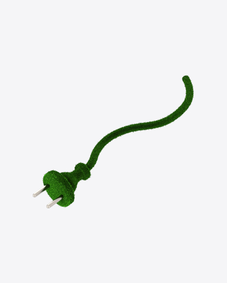 Grass Covered Electric Plug