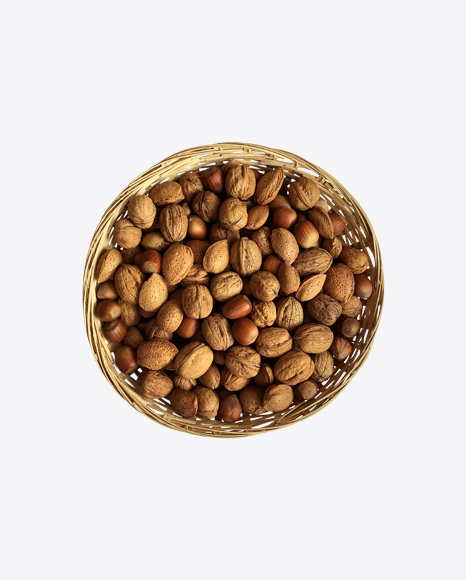 Nuts in Wicker Basket