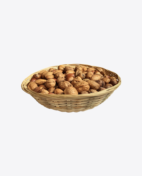 Nuts in Wicker Basket