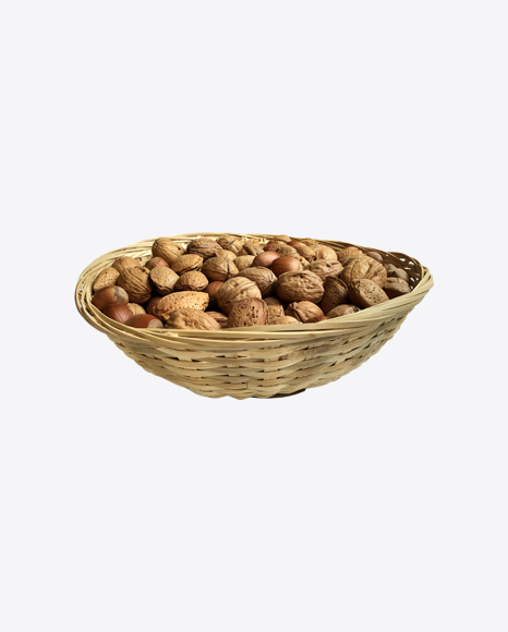 Nuts in Wicker Basket
