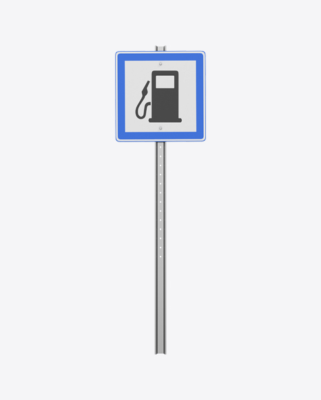 Fuel Station Sign Pole