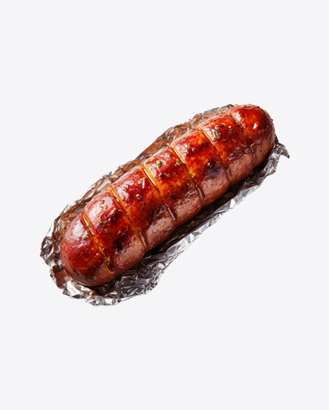 Baked Sausage on Foil Paper