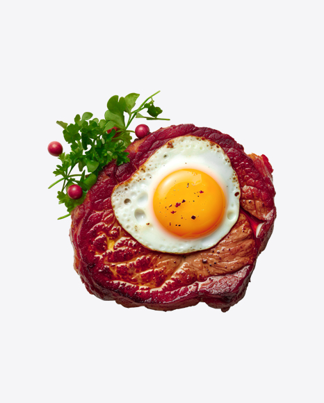 Beef Cutlet with Roasted Egg