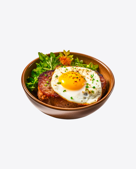 Beef Cutlet with Roasted Egg