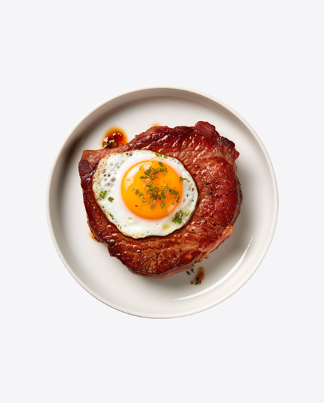 Beef Cutlet with Roasted Egg