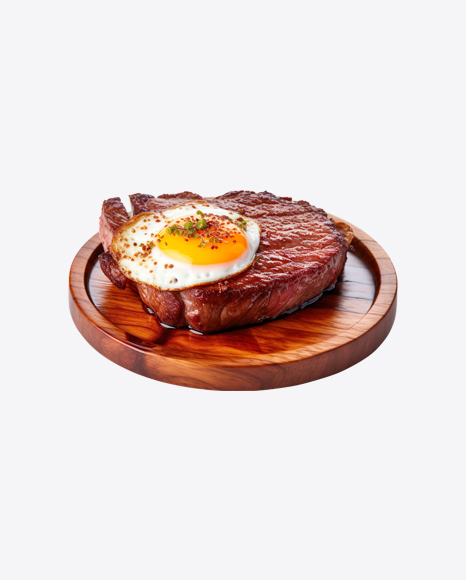 Steak with Roasted Egg