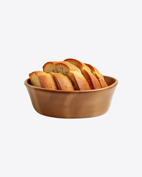 Banana Bread in Wooden Tray