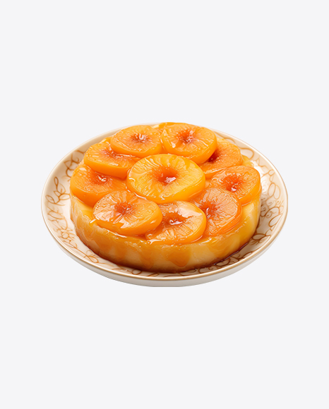 Apricot Cake on Plate