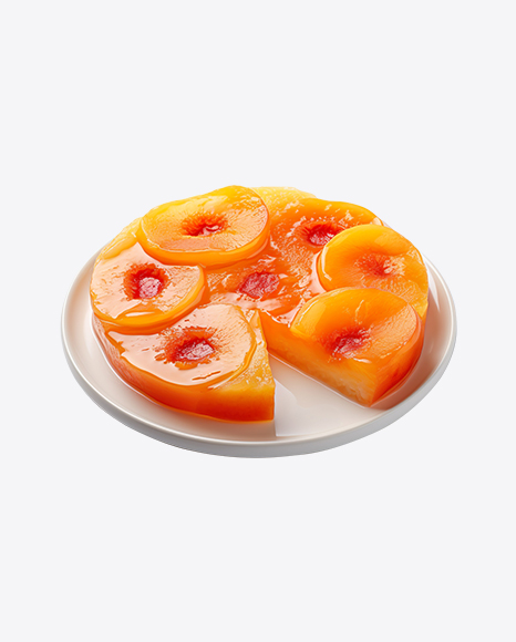 Apricot Cake on Plate