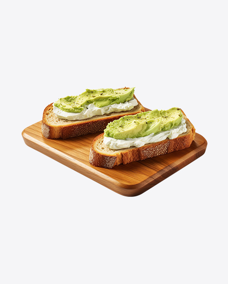 Toasts with Cream Cheese & Avocado Crema