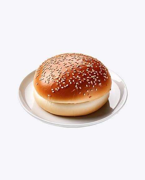 Burger Buns on Plate