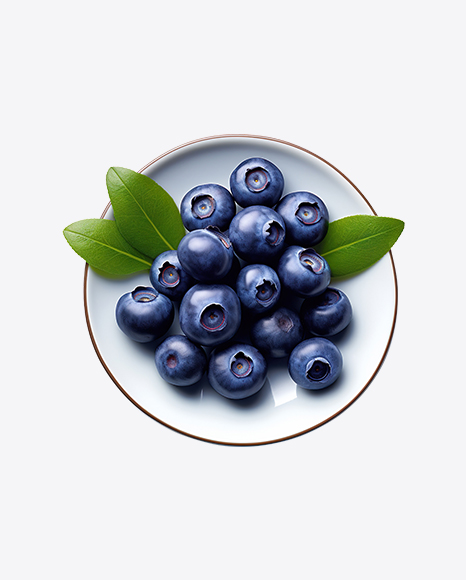 Blueberries on Plate