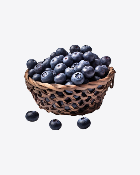 Blueberries in Basket