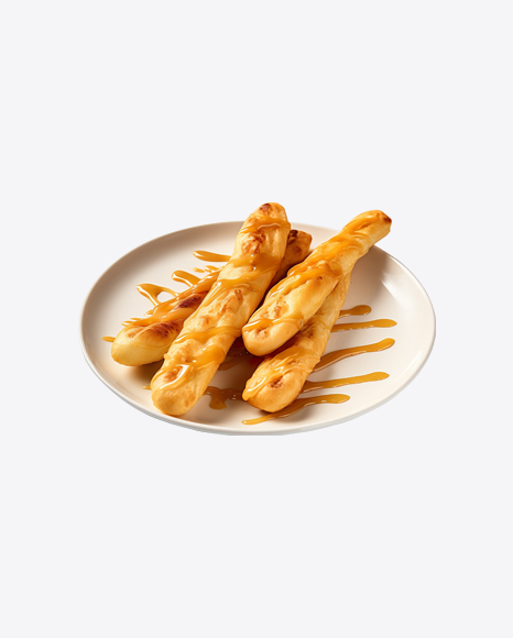 Bread Sticks with Caramel