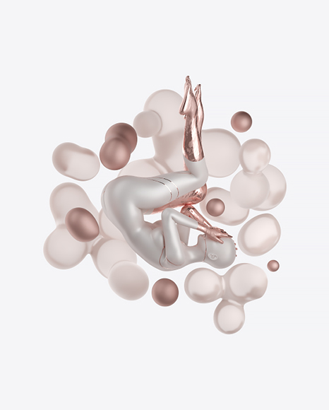 Abstract Set with Female Body PNG