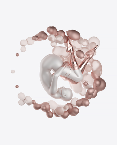 Abstract Set with Female Body PNG