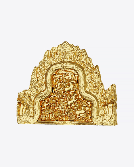 Golden Bas-Relief PNG