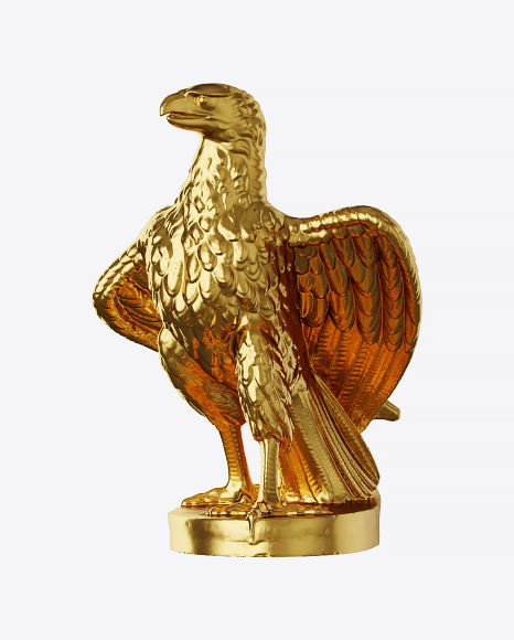 Golden Eagle Sculpture PNG