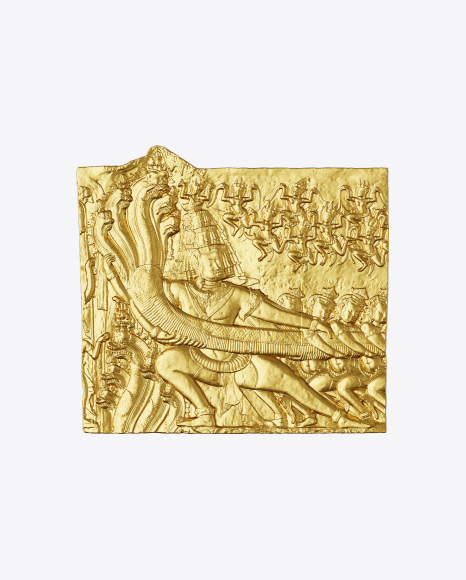 Golden Bas Relief PNG