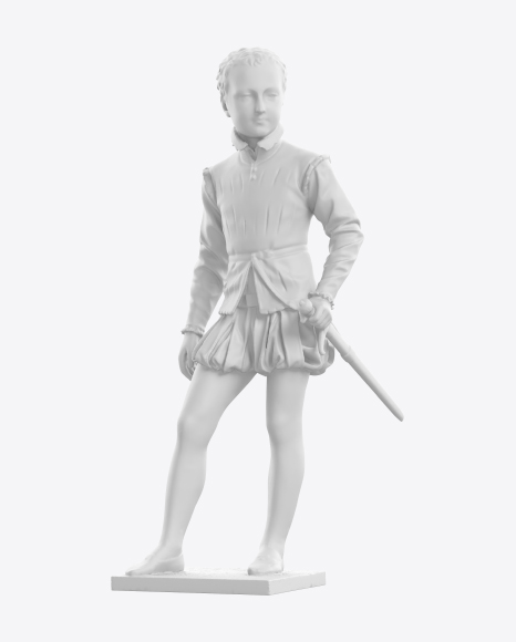 Sculpture of Young King PNG