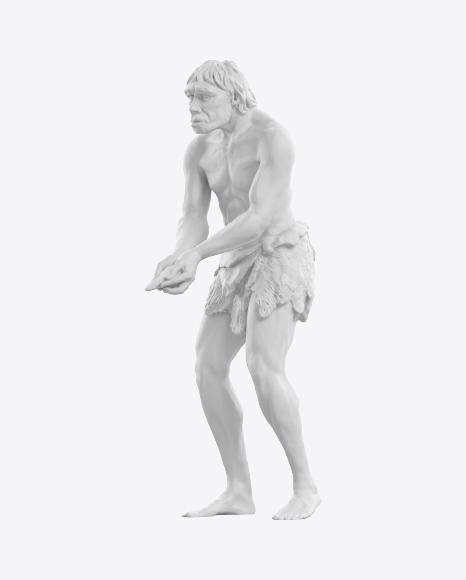 Sculpture of Caveman PNG