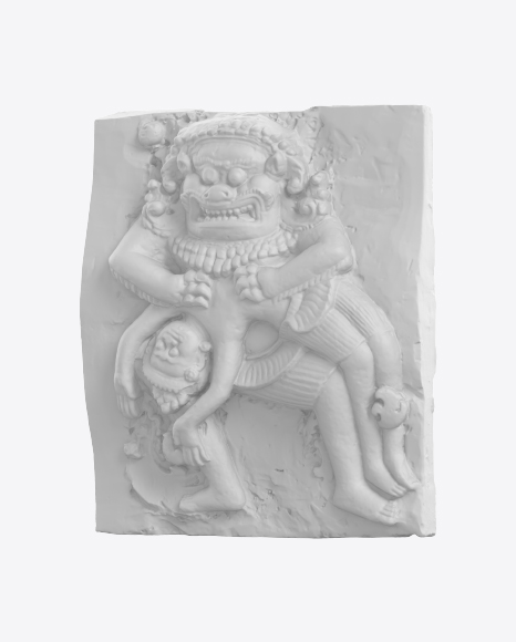 Bas-Relief of Demon PNG