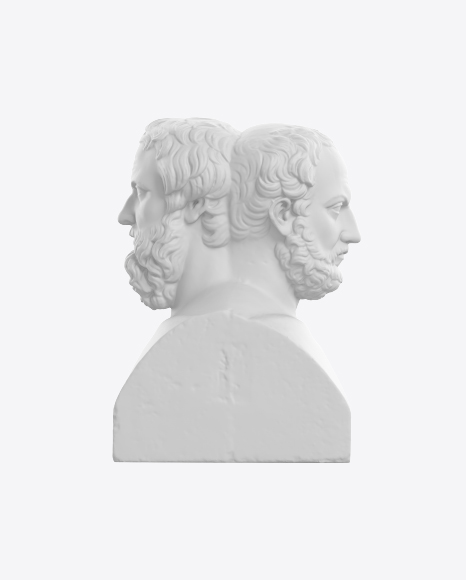 Double Herm of Herodotus and Thucydides PNG