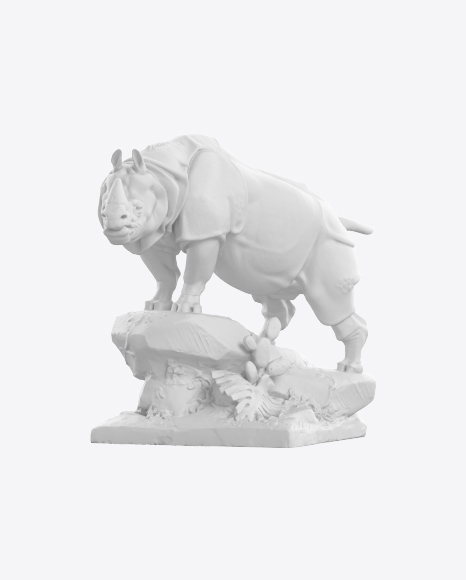 Rhino Sculpture PNG